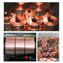 Tira de cobre con 99,9% Cu para electrónica, banda de cobre de alta pureza para electrónica